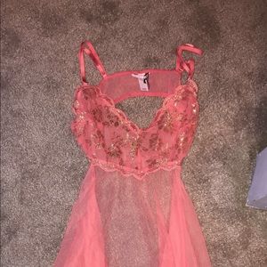 Cute coral lingerie!